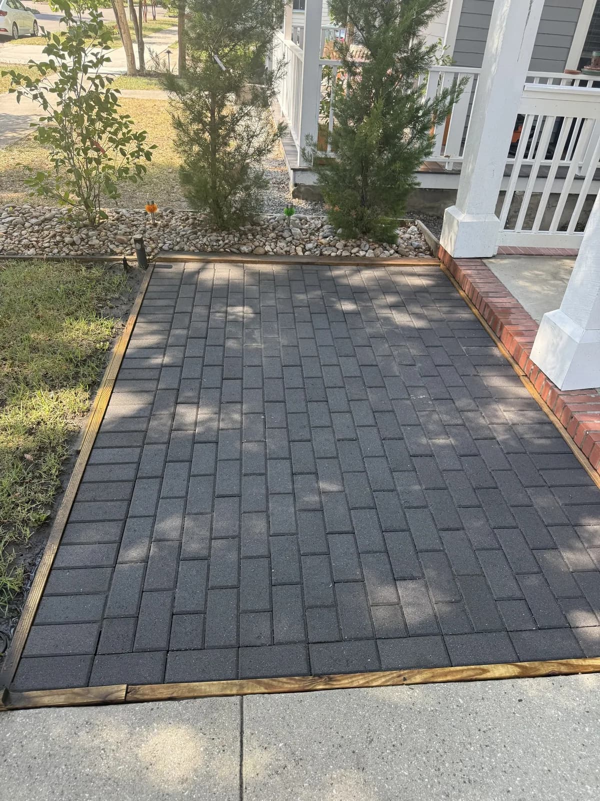 Paver Patio — after