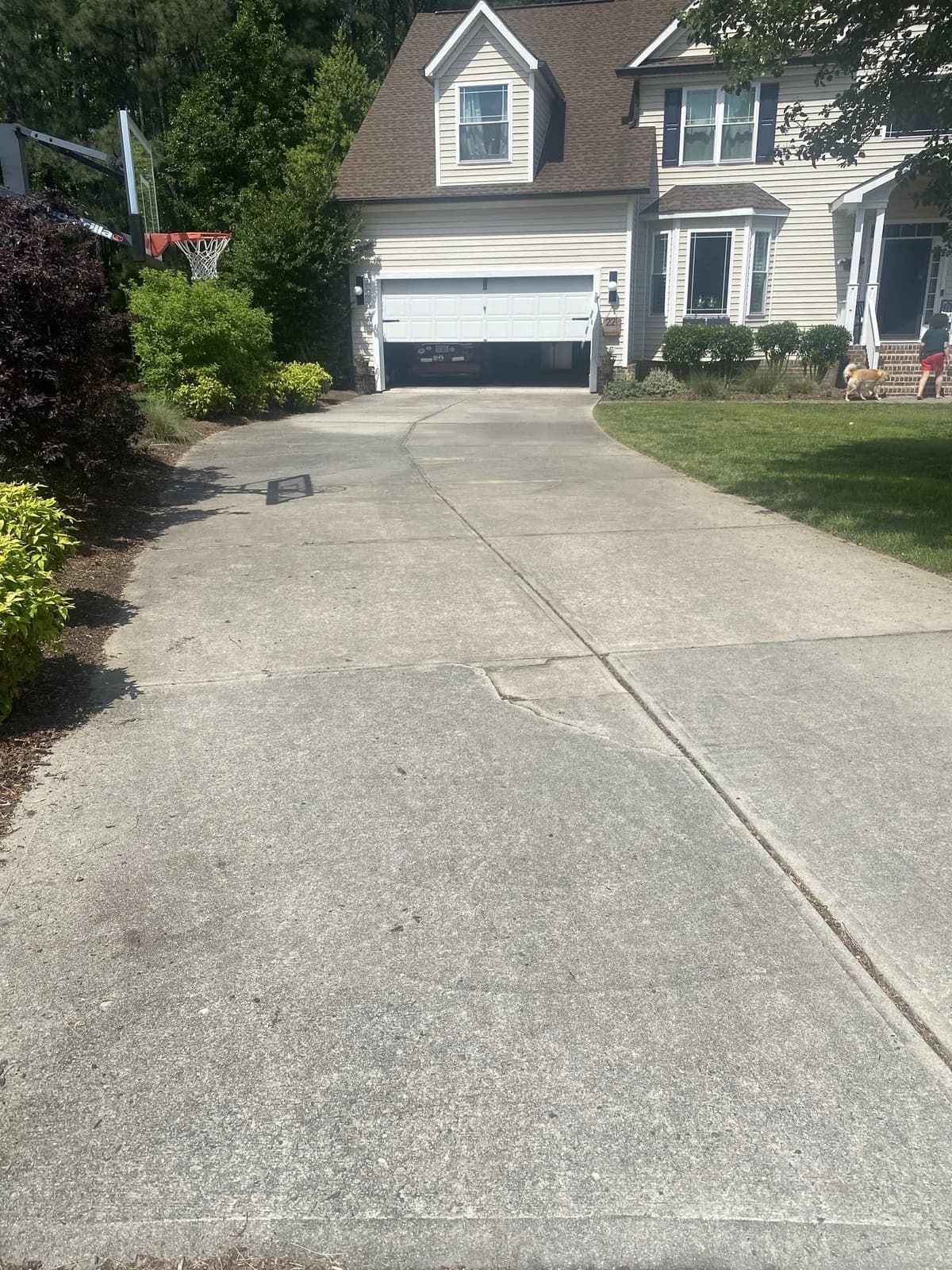 Driveway — before