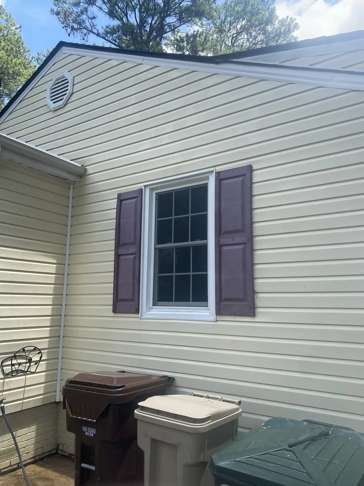 Siding — after